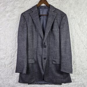 Ermenegildo "Z" Zegna Light 42L Charcoal Soft Wool Cashmere Blazer Quiet Luxury